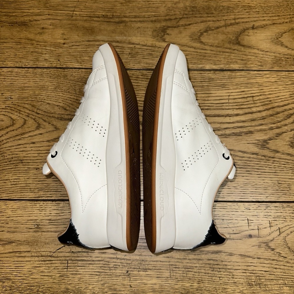 KURU CLOUD Classic White Leather Low Top Walking Shoes 20630290 Women's 9 M $129 - Picture 4 of 11